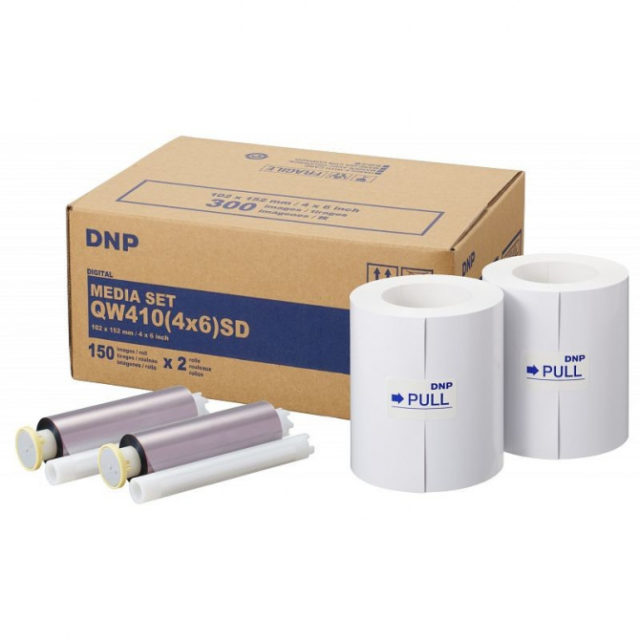DNP Mediaset QW410 10x15 für 2x150 Prints SD