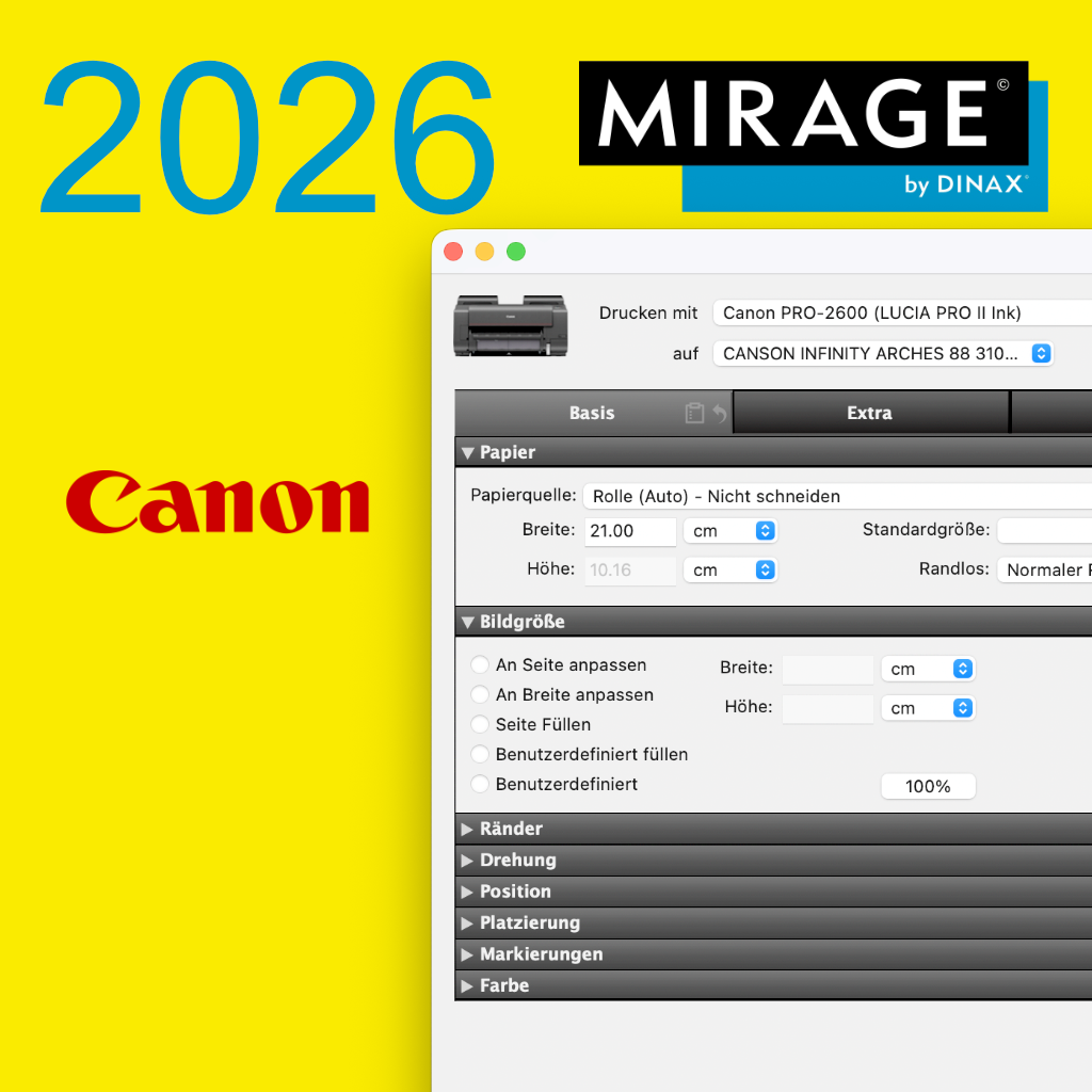 Mirage 2026 - CAD Edition für Canon